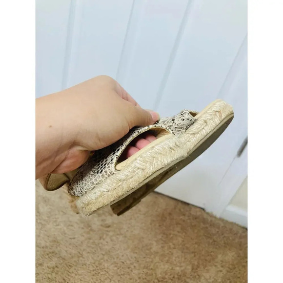 Patricia Green snake print espadrille wedges sz 7 - Picture 7 of 11